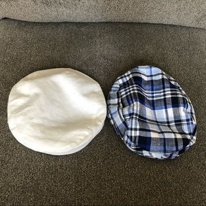 Janie and Jack set of 2 newsboy hats 12-24 months